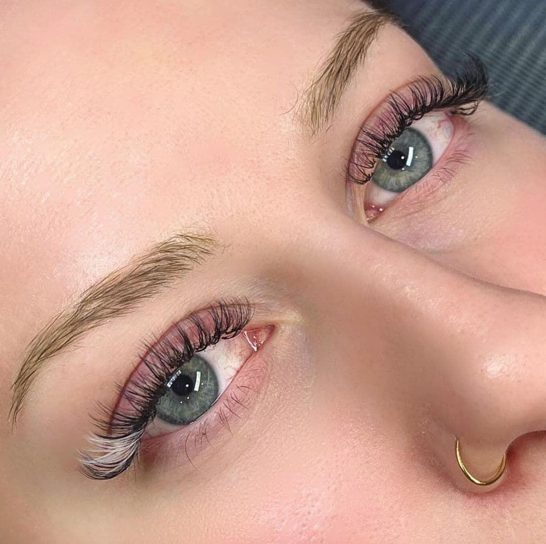 Close-up lash extension work from the Hair Mafia portfolio
