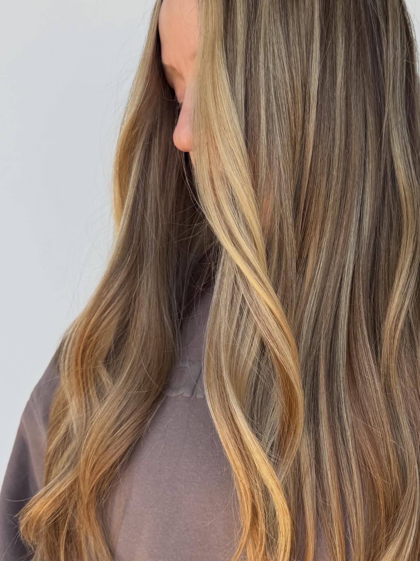 Long blonde waves photographed for the Hair Mafia portfolio