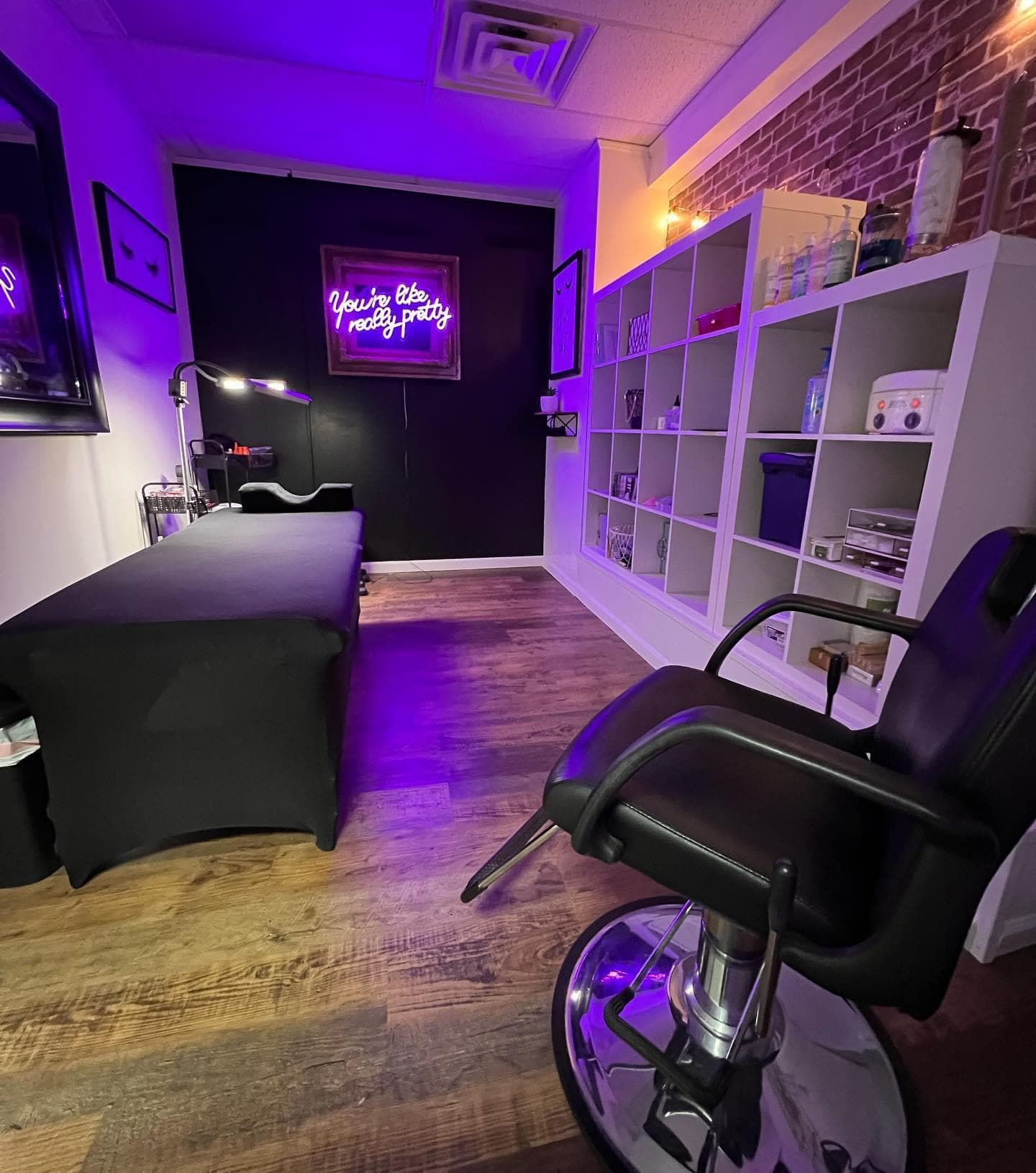 Private beauty treatment room inside Hair Mafia Salon